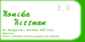 monika wittman business card